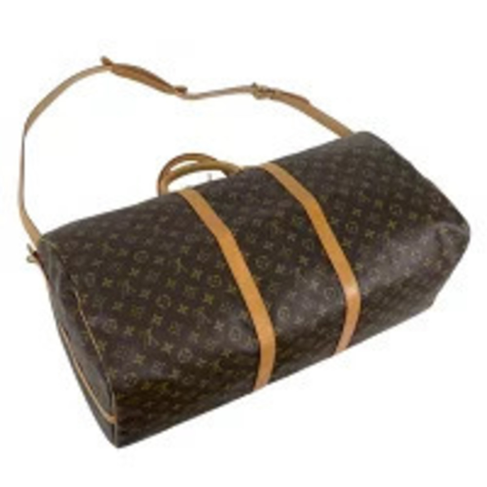 Louis Vuitton Keepall Bag Brown Shoulder Boston Monogram Bandoulire Brown